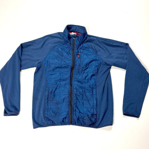 Orvis Mens Classic Collection Quilted Full Zip Jacket Blue Sz M Quilted Outdoor - Picture 1 of 6